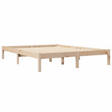 Bookcase Bed without Mattress 140x200 cm Solid Wood Pine 3324317