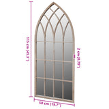 Gothic Arch Garden Mirror 50x115 cm for Indoor and Outdoor Use 41226