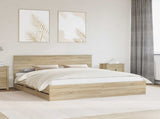 Bed Frame with Drawer Sonoma Oak 180 x 200 cm Engineer Wood 3410681