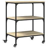 Kitchen Trolley Sonoma Oak 60x41x76 cm Engineered Wood 842302