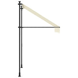 Retractable Awning Cream 200x115 cm Fabric and Steel 368745