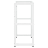 Bathroom Washbasin Frame White 59x38x83 cm Iron 338497