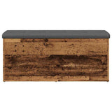 Storage Bench Old Wood 102x42x45 cm Engineered Wood 857619