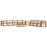 Outdoor Sofa Set 9 pcs Natural Solid Acacia Wood 3367372