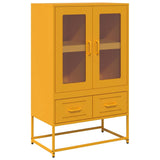Highboard Mustard Yellow 68x39x111.5 cm Steel 853365