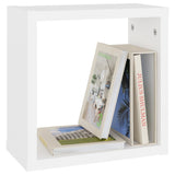 Cube Shelf Set of 6 White Engineered wood 30x15x30 cm per cube 807000