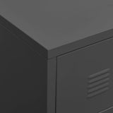 Industrial TV Cabinet Anthracite 105x35x42 cm Metal 339620