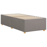 Bed Frame without Mattress Taupe 100x200 cm Fabric 3284712