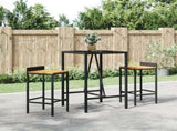 Garden Bar Set Black 3187674