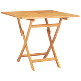 Garden Dining Set Natural Teak Solid Teak Wood Medium Foldable 3155040