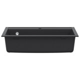 Kitchen Sink Single Basin Granite 79.5 x 50.5 x 20 cm Graphite 42053756