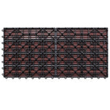 WPC Tiles 60x30 cm 6 pcs 1m Brown 49055