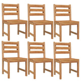 7 Piece Garden Dining Set Solid Wood Teak 3157186