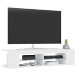 TV Cabinet with LED Lights White 135x39x30 cm 804229