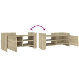 TV Cabinet Sonoma Oak 80x35x40 cm Engineered Wood 848369