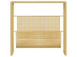 Magazine Rack Gold 35x15x45 cm Steel 331669