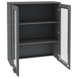 Top for Highboard HAMAR Dark Grey 85x35x100cm Solid Wood Pine 340506