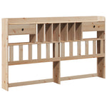 Bookcase Bed without Mattress 180x200cm Super King Solid Wood Pine 3322425