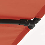 Garden Parasol with Aluminium Pole 2x1.5 m Terracotta 47341