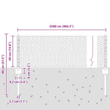 Welded Wire Fence 25 x 0.4 m Hot-Dip Galvanised Steel 3336983