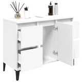 Sink Cabinet White 80x33x60 cm Engineered Wood 821276