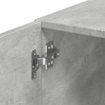 Slim Storage Cabinet Concrete Grey 40x42.5x225 cm Engineered Wood 3281283