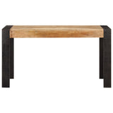 Dining Table 140x70x76 cm Solid Rough Mango Wood 289654