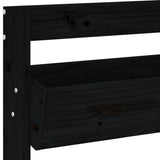 Wall Planter 3-Tier 60x18.5x110 cm Black Solid Wood Pine 825118