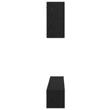 TV Cabinet Set 5 pcs Black Oak Engineered Wood 3393196