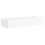 ZNTS Wall-mounted Drawer Shelf White 60x23.5x10 cm MDF 330255