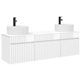 Bathroom Cabinet Set 3 pcs High Gloss White 49 x 44.5 x 65 cm 3405751