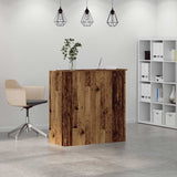 Reception Desk Old Wood 100x50x103.5 cm Engineered Wood 3324167