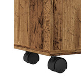 Narrow Bathroom Cabinet with Wheels Old Wood Engineered Wood 855239