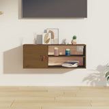 Wall Cabinet Honey Brown 80x30x30 cm Solid Wood Pine 818391