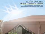 3 x 6 m Pop Up Gazebo with Sides and Windows, Height Adjustable Wedding Camping Party Tent Canopy T3398P314668