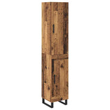 Highboard Old Wood 34.5 x 34 x 180 cm Engineered Wood 3415611