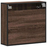 Bathroom Mirror Cabinet Brown Oak 65x20x60 cm Engineered Wood 849258