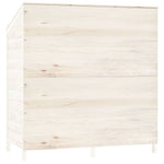 Garden Shed White 102x52x112 cm Solid Wood Fir 152183