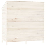 Garden Shed White 102x52x112 cm Solid Wood Fir 152183