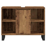 Bathroom Cabinet Old Wood 80 x 33 x 60 cm Engineered Wood 873898