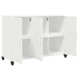 ZNTS Sideboard White 100.5x39x72 cm Steel 846685