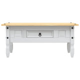 Coffee Table Mexican Pine Corona Range White 100x55x44 cm 282626
