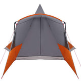 Teepee Tent 8-Person Grey and Orange 720 x 465 x 295 cm 42003998