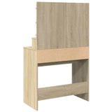 Dressing Table with LED Sonoma Oak 80x41x134.5 cm 848187