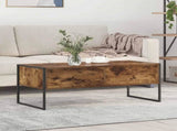Coffee Table Smoke Oak 100 x 46 x 40 cm Engineered Wood 886446