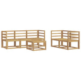 Outdoor Sofa Set 6 pcs White 59 x 59 x 37 cm Solid Acacia Wood 3387228
