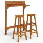3 Piece Balcony Bar Set Solid Wood Acacia 3116003
