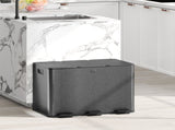 3 x 20L Pedal Bin, Steel Triple Kitchen Bin with Soft Close Lid, Removable Inner Buckets, T3398P377539