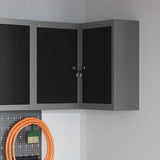 Tool Cabinet with Shelf Black and Grey 55 x 55 x 55 cm 4103467