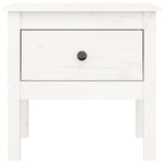Side Tables 2 pcs White 50x50x49 cm Solid Wood Pine 813797
